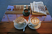 Cappuccino, coffee break, cafe, food, New Zealand