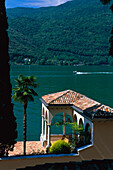 View to Lago di Lugano, Ticino, Switzerland