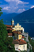 Pilgrimage Church Madonna del Sasso, Locarno, Lago Maggiore Tessin, Switzerland
