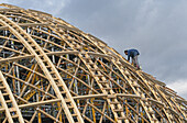 building timber structure for Japanese Pavilion, Expo 2000, Hanover, Germany