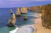 Twelve Apostels, Kalksteinfelsen, Port Campbell National Park, Great Ocean Road, Victoria, Australien, ACHTUNG: Ein Felsen - im Vordergrund - steht nicht mehr !