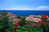 Meerblick von Monemvasia, Peloponnes, Griechenland