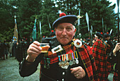 Men of Lonach, Jahresparade, Strathdon, Schottland Grossbritannien