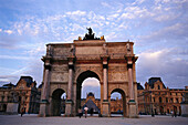Arc de Triomphe du Carrousel, and Louvre, Paris France