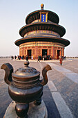 Bronzenes Emblem, Halle der Erntegebete, Himmelstempel, Peking, China