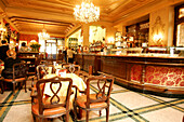Interior view of the Cafe Torino, Torino, Piedmont, Italy, Europe