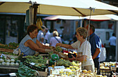 Markt in Trastevere, Rom Latium, Italien