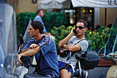 Motorrollerfahrer, Rom, Italien