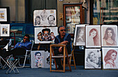 Straßenkarikaturisten, Florenz, Toskana, Italien