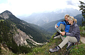 Hiking, Alpen, Hocheck, Deutschland