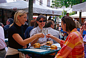 The longest bar of the world, Wine week Rheingau Wiesbaden, Hesse, Germany