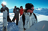 Snowboarder, Valluga, Arlberg Tirol, Oesterreich