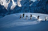 Snowboarder, Zugspitze, Bayern, Deutschland