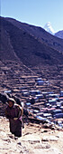 Woman, Namche Bazar, Everest region, Nepal Asia