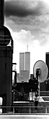 New York, World Trade Center, Skyline, USA, New York City, Dach vierundvierzigstste Strasse, WTCEnglish:, USA, roof at 44th Street, WTC