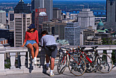 View from Mount Royal, Montreal, Quebec Canada