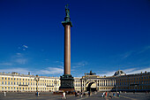 Alexander column, Palace Square, Thriumphal Arch St. Petersburg, Russia