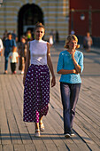 Young women, Peter and Paul Fortress St. Petersburg , Russia