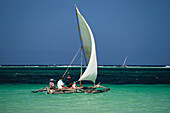 Einheimischen Boot, Dhau, Kenia, Afrika