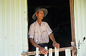 Willie Mar Chinese opal dealer, his house, Winton, Queensland, Australia