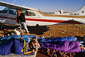 Camping on airstrip, Birdsville races Qld, Queensland, Birdsville, camping at airpstrip for the annual outback horse race