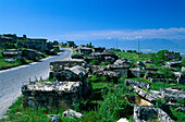 Totenstadt Nekropole, Antike Stadt Hierapolis bei Pamukkale, Türkei