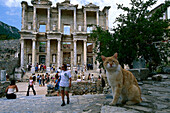 Celsus Bibliothek, Antike Stadt Ephesus Türk. Ägäis, Türkei