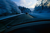 Highway, Winter, Traffic