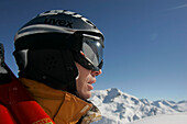Skifahrer, Lech, Österreich Europa