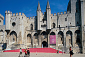 Palais des Papes, Place du Palais, Avignon, Frankreich