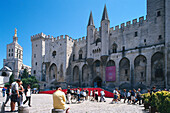 Palais des Papes, Place du Palais, Avignon Provence, Frankreich