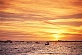 Sunset, Cobo Bay, Guernsey, Channel Islands, United Kingdom