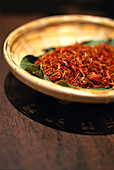 Bowl with dried herbs, Hotel Banyan Tree, Bangkok, Thailand