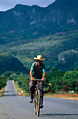 Cyclist, Valle de Vinales, Pinar del Rio Cuba