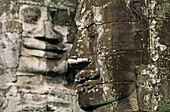 stone faces of Bayon temple, Angkor, Cambodia