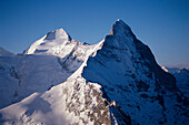 View to north face of the Eiger, Bernese Alps, Switzerland