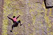 Freeclimbing, Californian Needles Kalifornien, USA