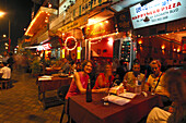 Street café, Phnom Penh Cambodia, Asia