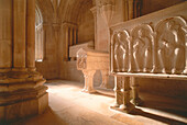 Sala das Tumbas, burial chamber, cathedral, Alcobaca, Portugal
