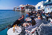 Cafe´s, Little Venice, Mykonos City, Mykonos Cyclades , Greece