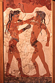 Wall painting, National museum, Athens, Greece