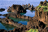 Naturschwimmbad am Meer, Porto Moniz, Madeira, Portugal