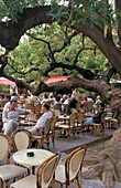 Cafe, Place de la Republique, Porto Vecchio, Corsica, France