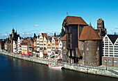 Medieval gate with crane, Gdansk, Poland