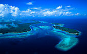 Reef Islands, Aerial, Duke of York Islands, West New Briatin Papua New Guinea, Melanesia