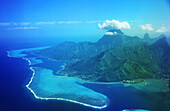 Moorea, Aerial, Moorea, Windward Islands French Polynesia, South Pacific