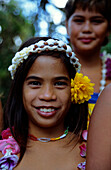 Dancing Girl, Ua Huka, Marquesas French Polynesia, South Pacific