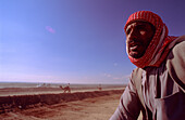 Spectator, Camel Race, Desert near Saudi Arabia Jordan, Middle East