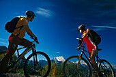 Mountainbiking, Watzmann, Berchtesgaden, Bavaria Germany