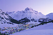 Lech at dawn, Lech Vorarlberg, Österreich